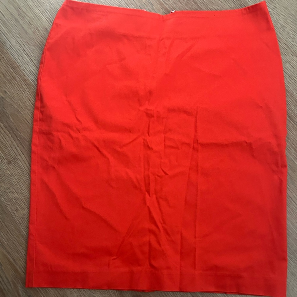 New York & Company Vibrant Red Pencil Skirt